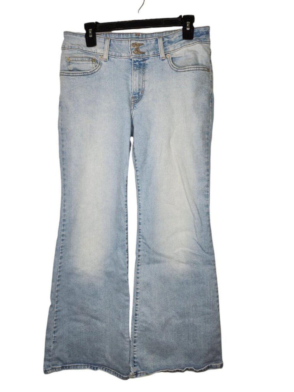 Levi's Light Wash Superlow Flare Jeans Size 30 - Picture 2 of 9